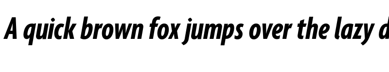 Preview of Agenda BoldExtraCondItalic font