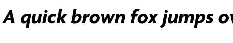 Preview of Agenda BoldItalic font