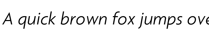 Preview of Agenda Italic font