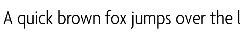 Preview of Agenda LightCondensed font