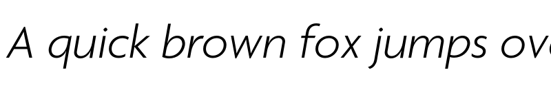 Preview of Agenda LightItalic font