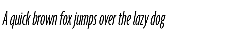 Preview of Agenda LightUltraCondItalic font