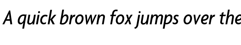 Preview of Agenda MediumCondItalic font