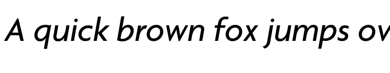 Preview of Agenda MediumItalic font