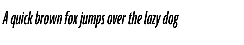 Preview of Agenda MediumUltraCondItalic font