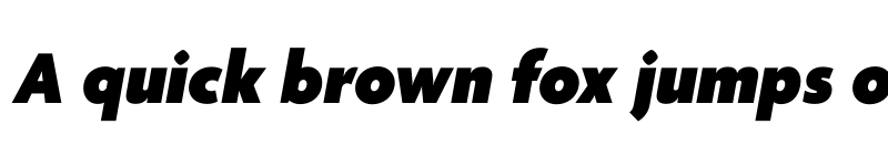 Preview of Agenda One Black Italic font