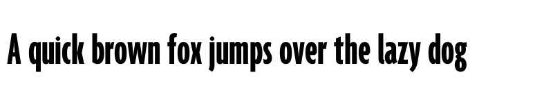 Preview of Agenda One Compressed Bold font