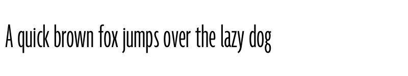 Preview of Agenda One Compressed Light font