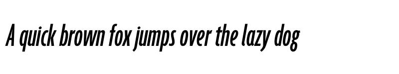 Preview of Agenda One Compressed Medium Italic font