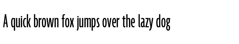 Preview of Agenda One Compressed Regular font