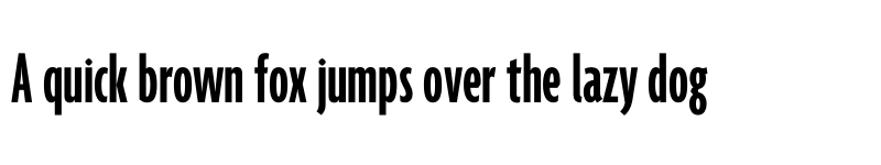 Preview of Agenda One Compressed Semi Bold font