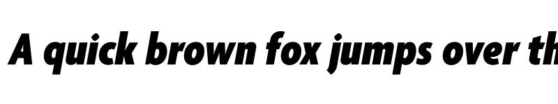 Preview of Agenda One Condensed Black Italic font