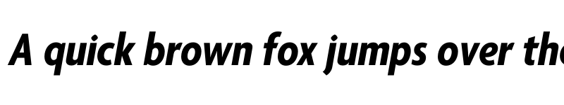 Preview of Agenda One Condensed Bold Italic font