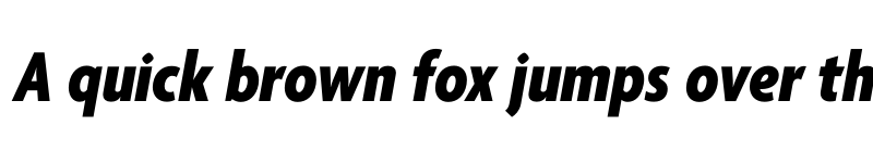 Preview of Agenda One Condensed Extra Bold Italic font