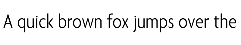 Preview of Agenda One Condensed Light font