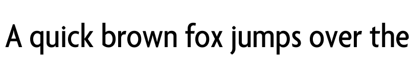 Preview of Agenda One Condensed Medium font