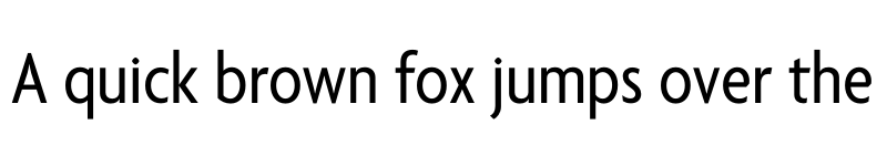 Preview of Agenda One Condensed Regular font