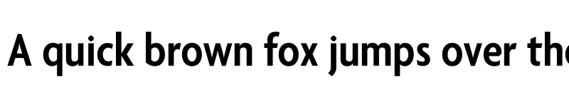 Preview of Agenda One Condensed Semi Bold font