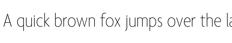 Preview of Agenda One Condensed Thin font