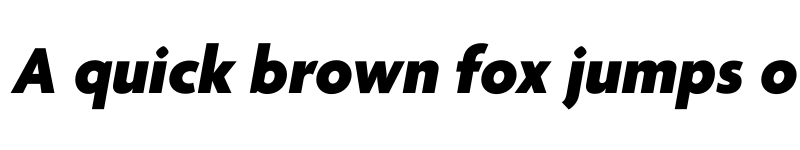 Preview of Agenda One Extra Bold Italic font