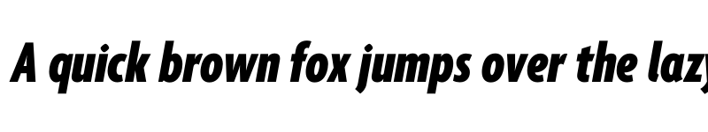 Preview of Agenda One Extra Condensed Black Italic font