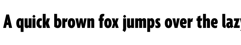 Preview of Agenda One Extra Condensed Black font