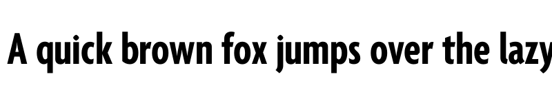 Preview of Agenda One Extra Condensed Bold font