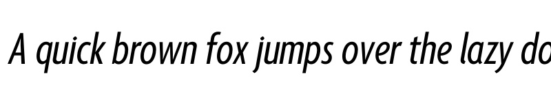 Preview of Agenda One Extra Condensed Medium Italic font