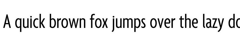 Preview of Agenda One Extra Condensed Regular font