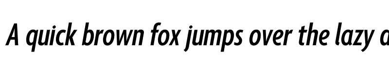 Preview of Agenda One Extra Condensed Semi Bold Italic font