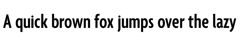 Preview of Agenda One Extra Condensed Semi Bold font