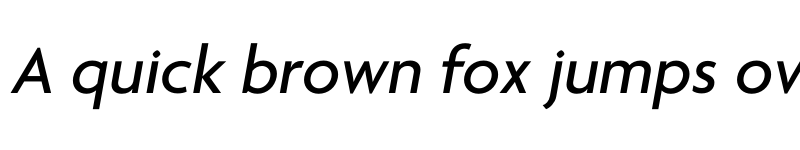 Preview of Agenda One Medium Italic font