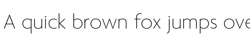 Preview of Agenda One Thin font