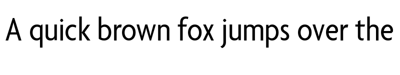 Preview of Agenda RegularCondensed font