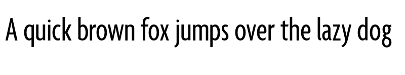 Preview of Agenda RegularExtraCondensed font