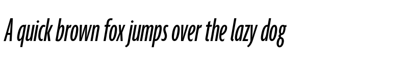 Preview of Agenda RegularUltraCondItalic font