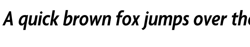 Preview of Agenda SemiboldCondItalic font