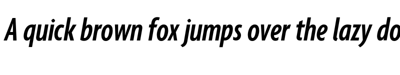 Preview of Agenda SemiboldExtraCondItalic font