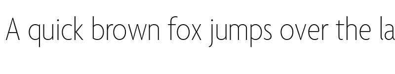 Preview of Agenda ThinCondensed font