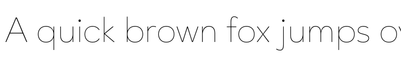 Preview of Ageo Personal Use Thin font