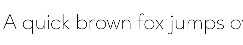 Preview of Ageo Trial Thin font