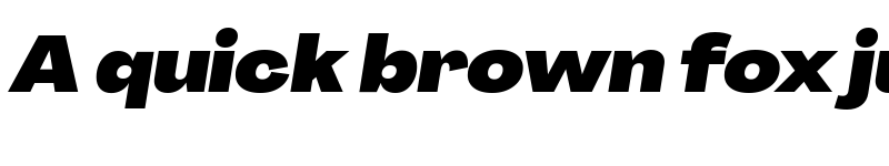 Preview of Agrandir Wide Black Italic font