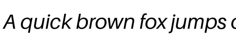 Preview of Aileron Italic font