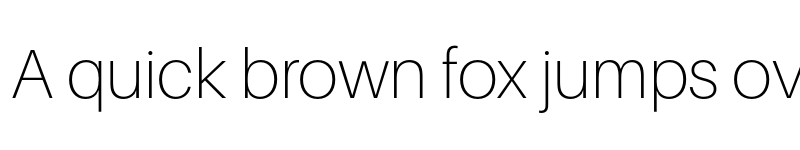 Preview of Aileron Thin font