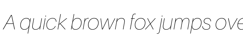 Preview of Aileron UltraLight Italic font