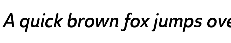 Preview of Ainslie Sans Cond Demi Ital font