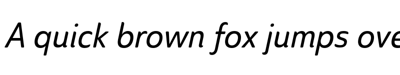 Preview of Ainslie Sans Cond Medium Ital font