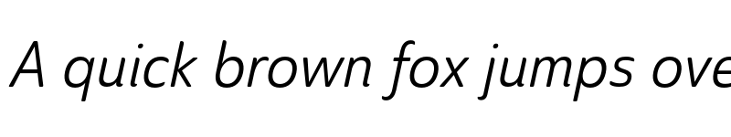 Preview of Ainslie Sans Cond Regular Ital font