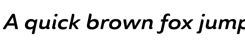 Preview of Ainslie Sans Ext Bold Ital font