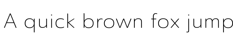 Preview of Ainslie Sans Ext Light font